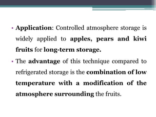 Refrigerated gas storage & gas packed refrigerated foods - Dr KG/KCET ...