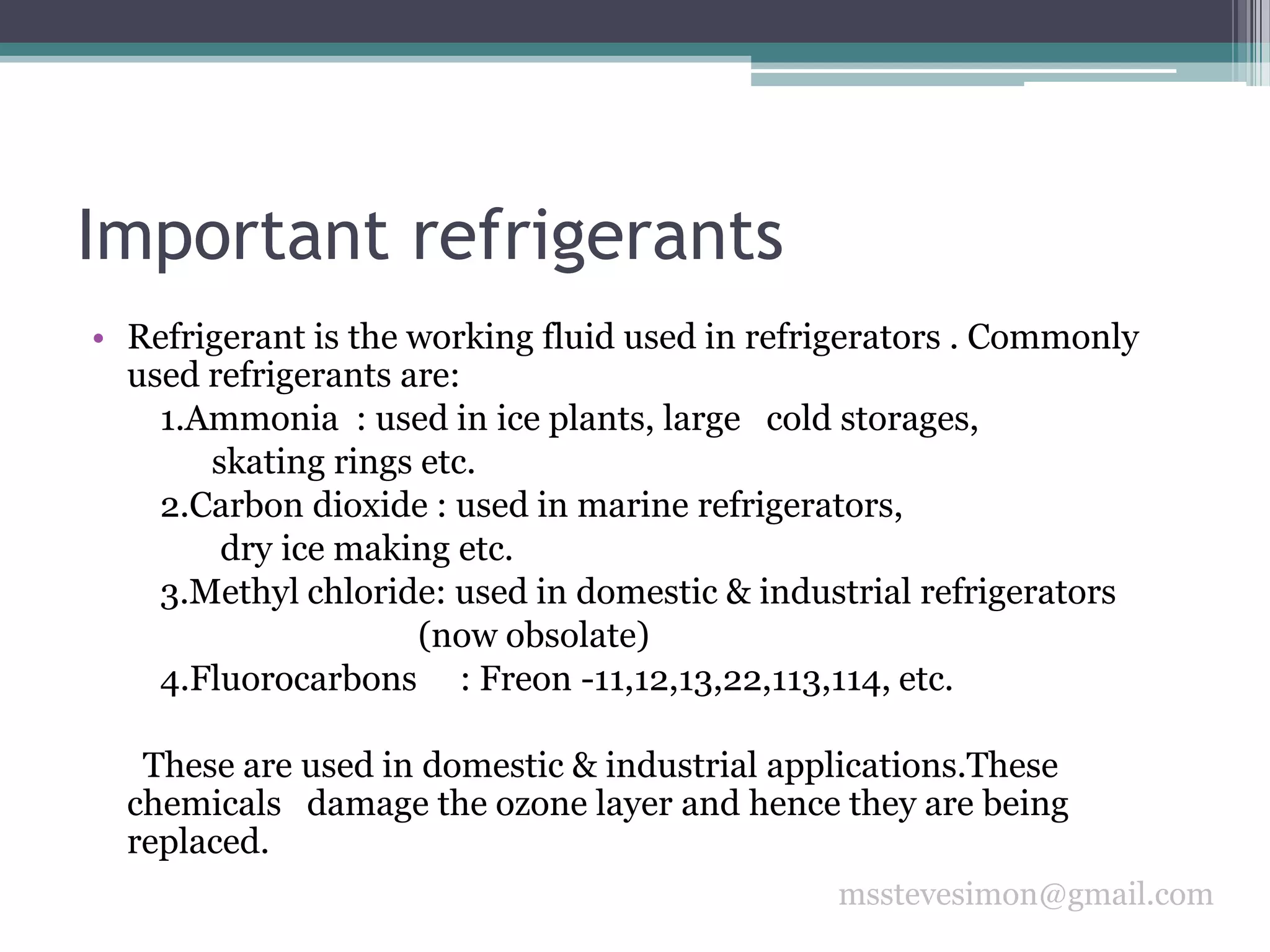 Basic Mechanical Engineering - Refrigeration | PDF