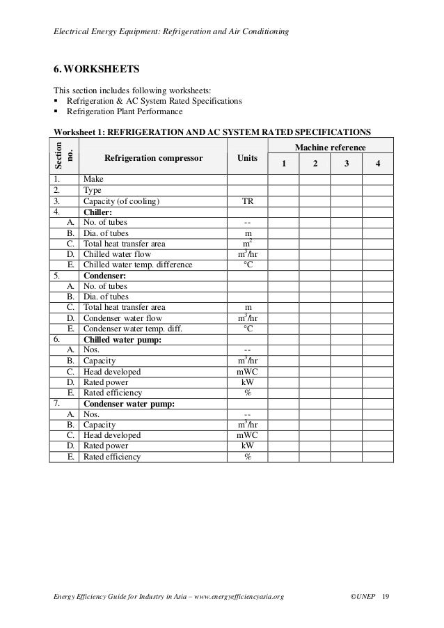 refrigeration and air conditioning refrigerant recovery form