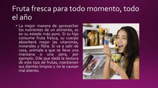 Refrigerios saludables para adolescentes