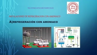 A)REFRIGERACIÓN CON AMONIACO
INSTALACIONES DE REFRIGERACION CON AMONIACO
VILCATOMA SOTACURO RUBEN ELIAS
 