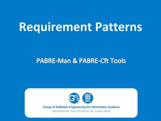 Requirement Patterns

 