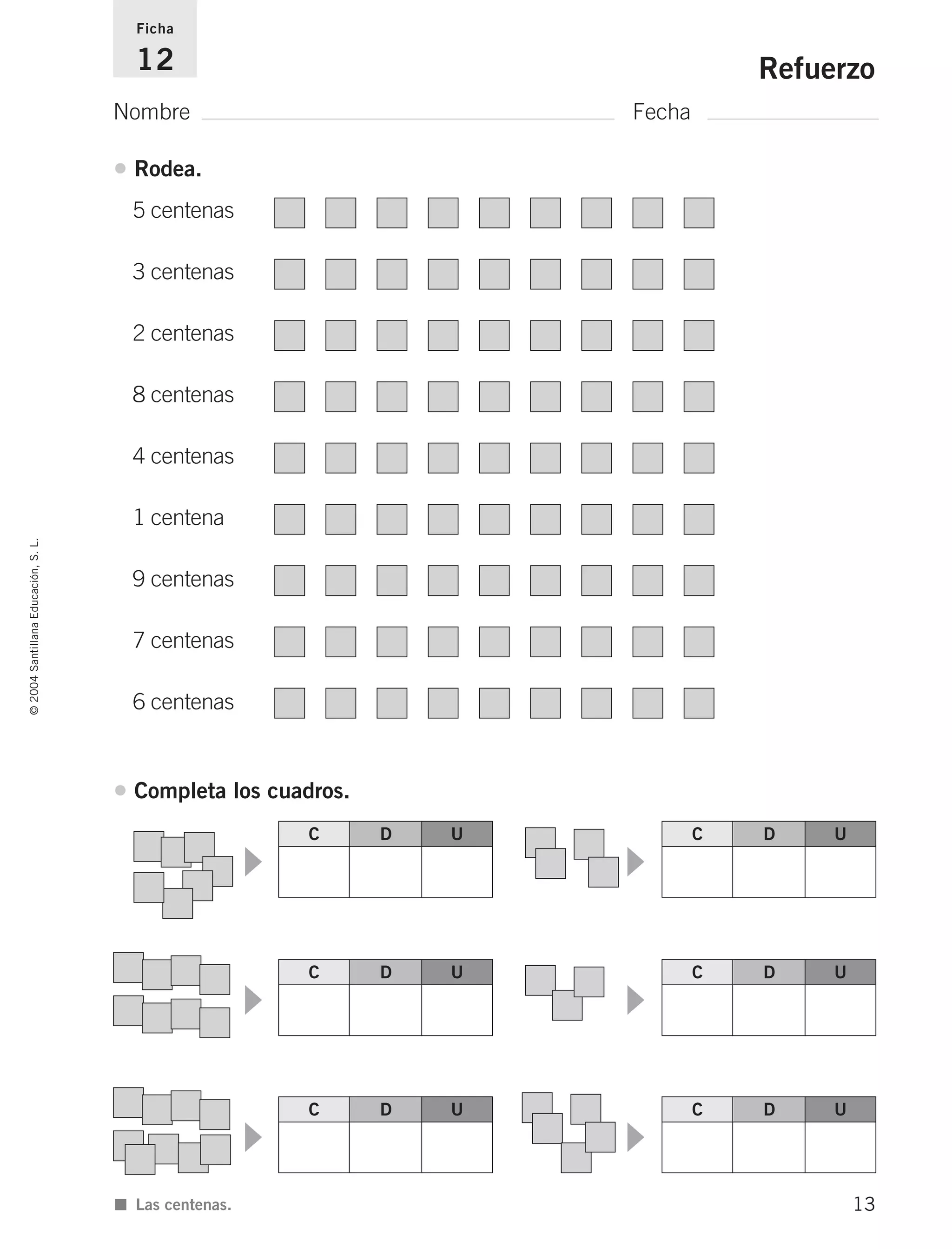 Refuerzos o actividades de matematica 2 do | PDF