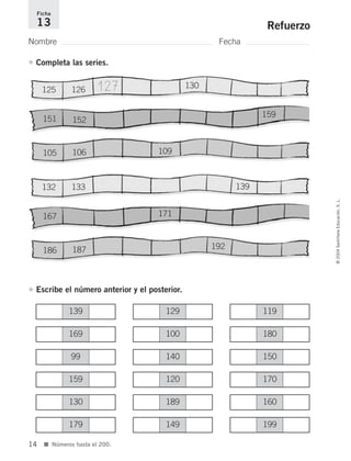 Refuerzos o actividades de matematica 2 do | PDF