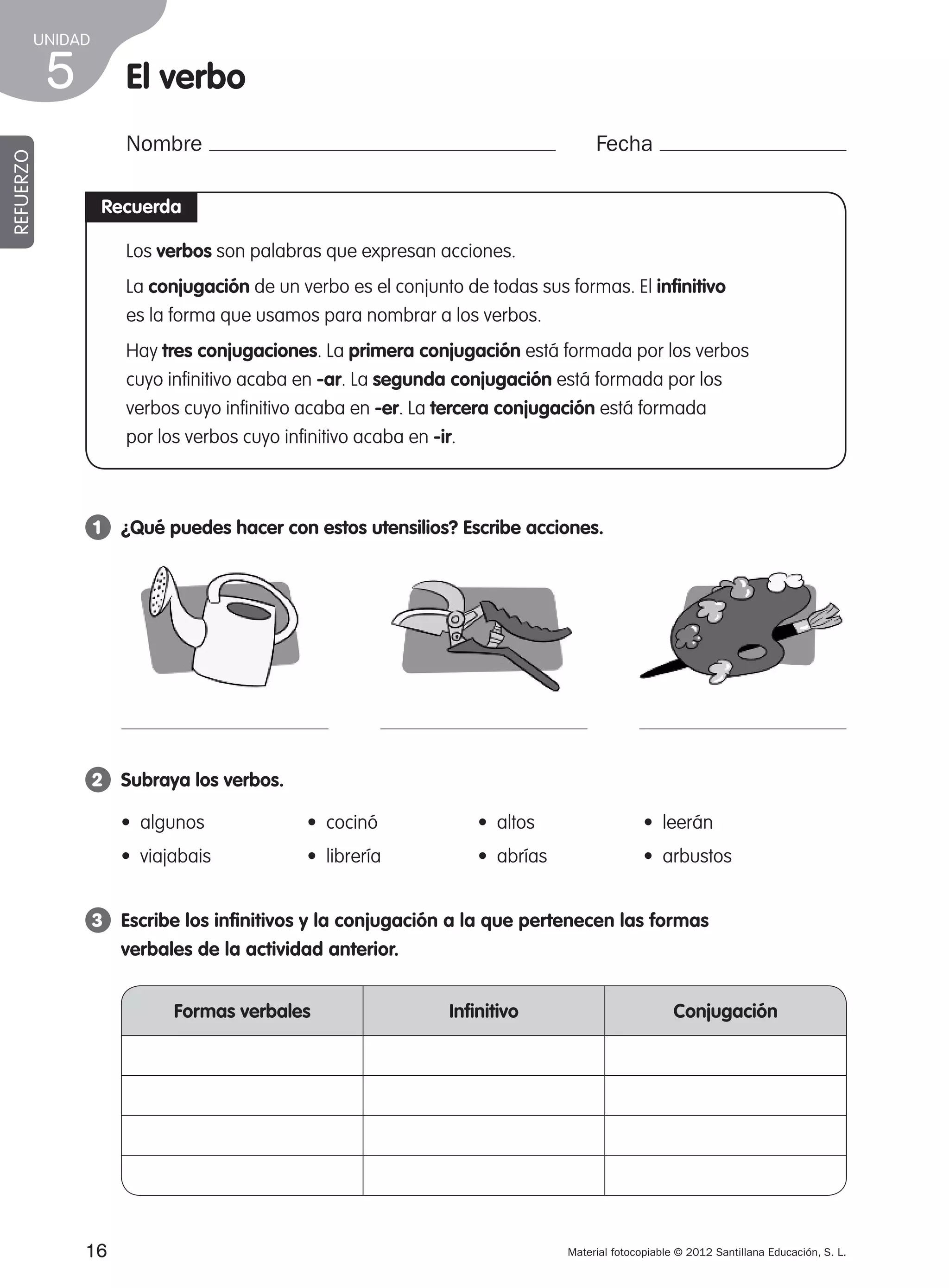 Refuerzo y ampliacion lengua 4º | PDF
