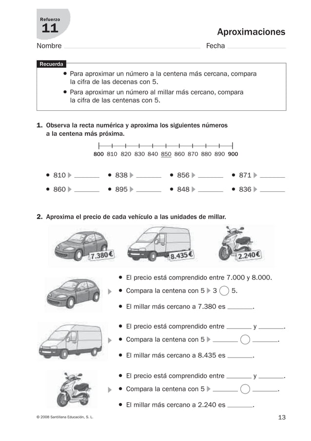 Refuerzo y ampliacion matematicas tercero | PDF