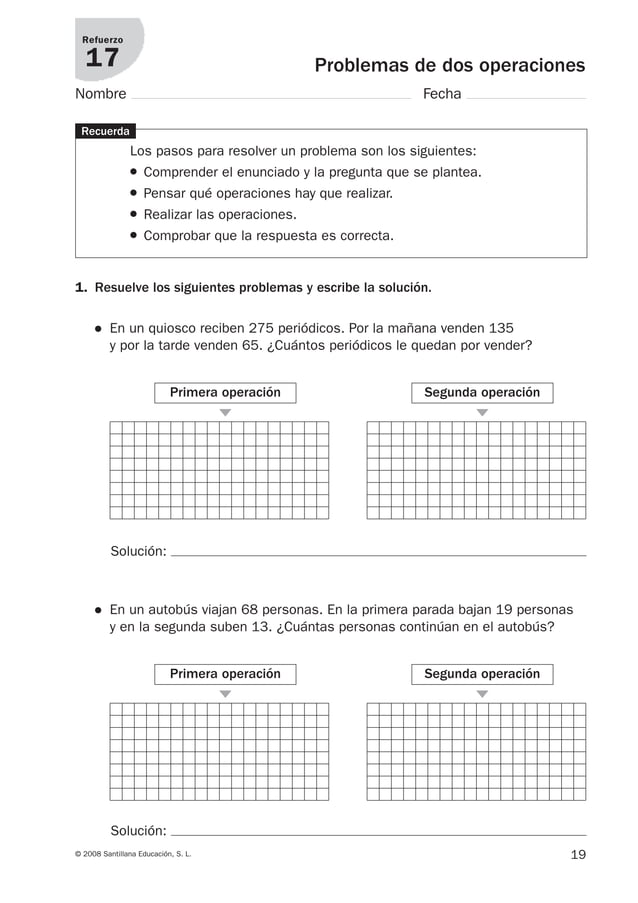 Refuerzo y ampliacion matematicas tercero | PDF