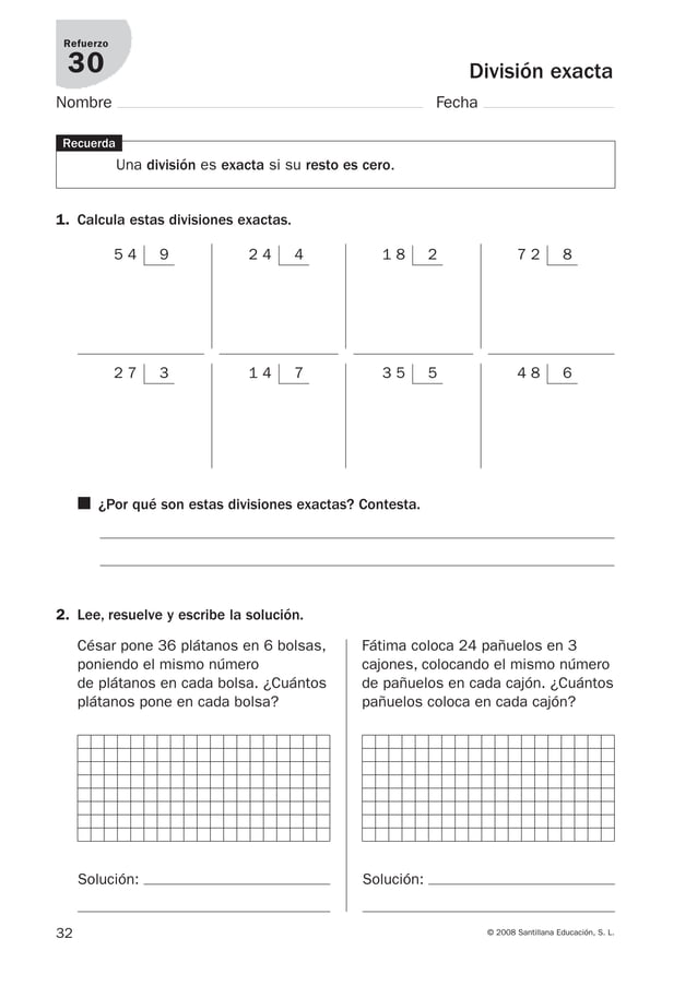 Refuerzo y ampliacion matematicas tercero | PDF