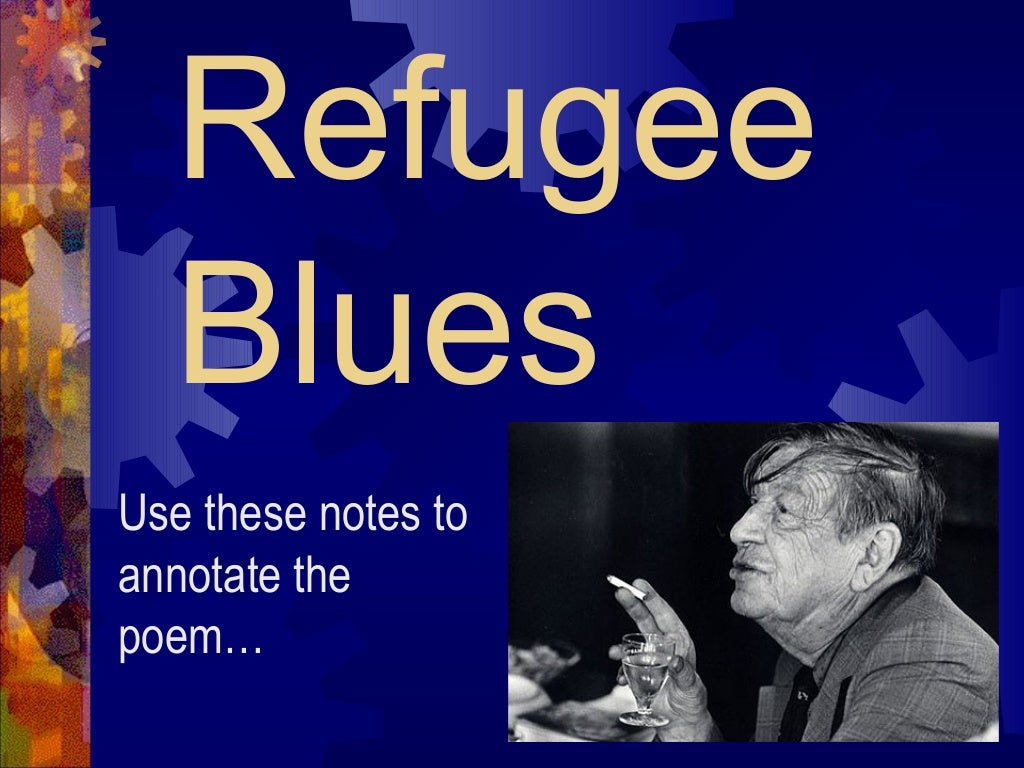 "REFUGEE BLUES" IGCSE GUIDE
