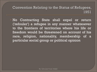 Legal framework for the protection of refugees in India | PPT