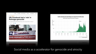 Social media as a accelerator for genocide and atrocity
 