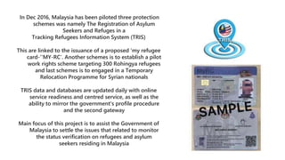 Malaysia Dilemma in Rights of Refugees | PPTX