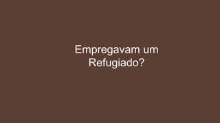 “Refugiados em Portugal apontam a
falta de emprego como "o maior
obstáculo à integração no país".
Segundo o Observatório d...