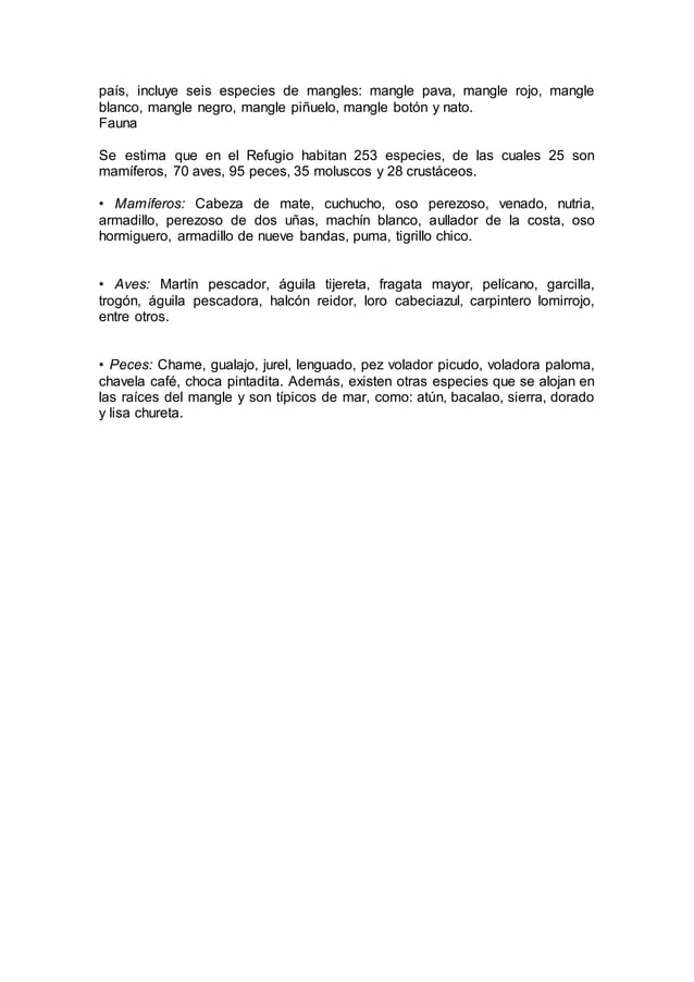 Refugio de vida silvestre manglares estuario del río muisne PDF