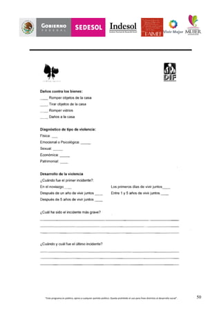 “Este	
  programa	
  es	
  público,	
  ajeno	
  a	
  cualquier	
  partido	
  político.	
  Queda	
  prohibido	
  el	
  uso	
  para	
  fines	
  distintos	
  al	
  desarrollo	
  social”.	
   50
 