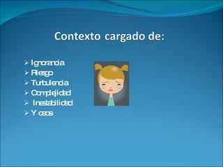 Ignorancia Riesgo Turbulencia Complejidad Inestabilidad Y caos 