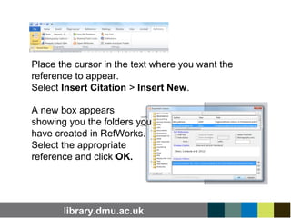 What does RefWorks do? | PPT