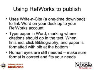 how to download refworks to word