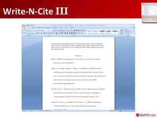 Write-N-Cite  III 