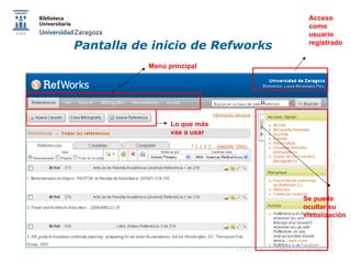 Tutorial sobre Refworks | PPT