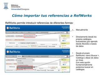 Tutorial sobre Refworks | PPT
