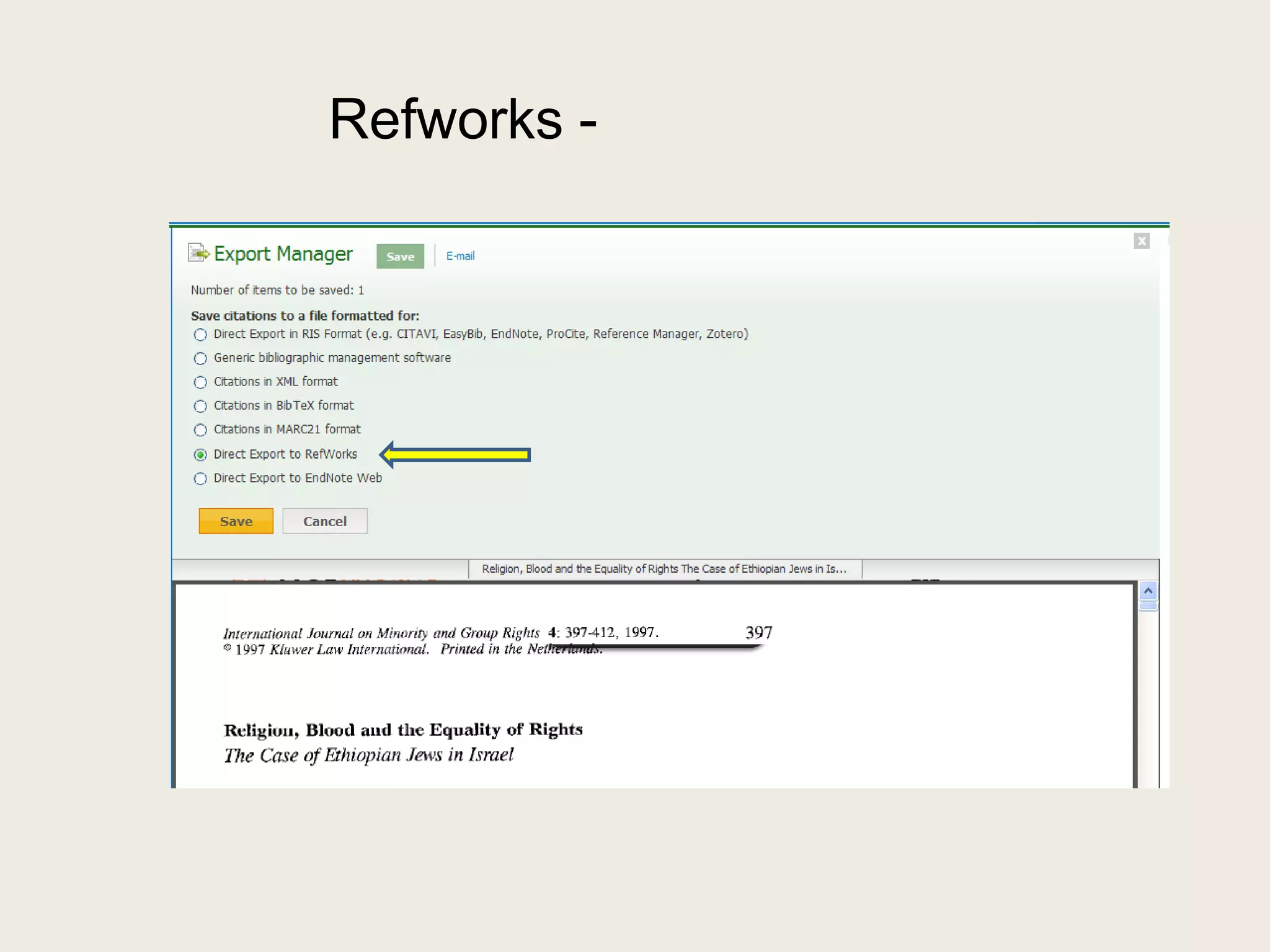 Refworks -
 
