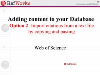 Refworks Overview | PPT