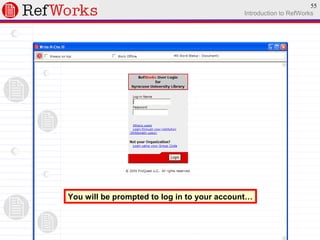 Refworks Download Refworks Overview | PPT