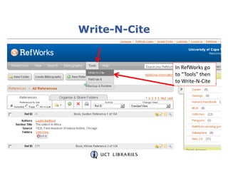 After you have downloaded the software,
all you need to do is open Microsoft Word
and you can open Write-N-Cite from there...