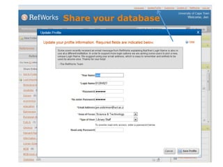 Share your database
 