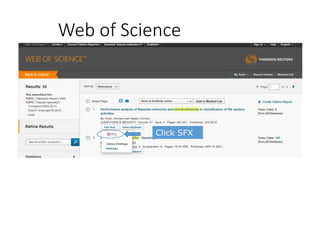 Web of Science
Click SFX
 