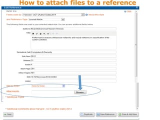 How to attach files to a reference
 