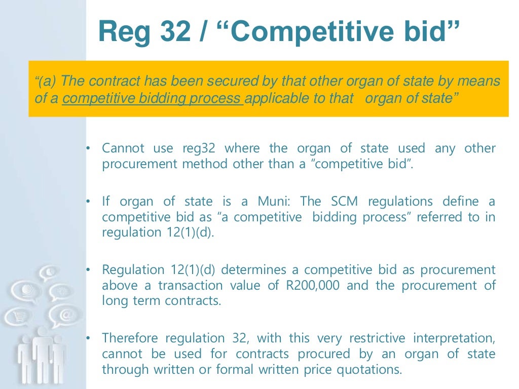 South African Municipal Supply Chain Management Regulation 32