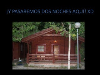 ¡Y PASAREMOS DOS NOCHES AQUÍ! XD