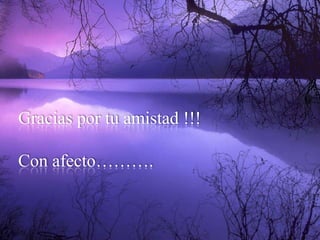 Gracias por tu amistad !!!Con afecto……….