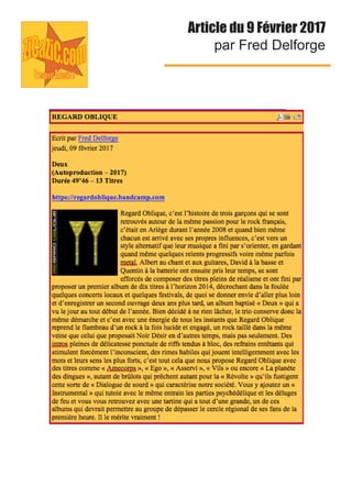 Article du 9 Février 2017
par Fred Delforge
 