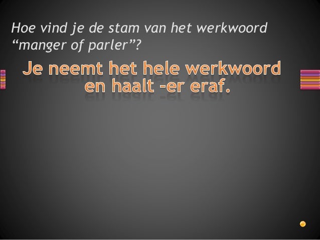Het werkwoord flirten