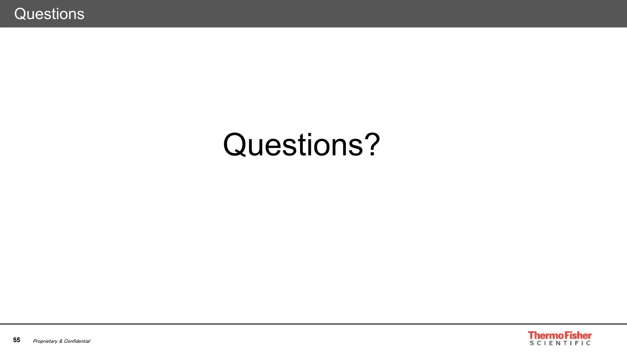 55 Proprietary & Confidential
Questions
Questions?
 