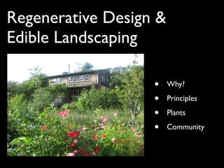 Regenerative Design & Edible Landscaping | PDF