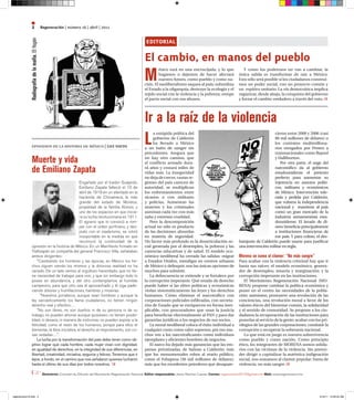 2                               regeneración | número 16 | abril | 2011
              Radiografía de la mafia. El fisgón
 ...