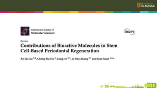 Generalidades
IV. Moléculas bioactivas actúan como señales moleculares que modulan MSC y recrean
el microambiente
Microamb...