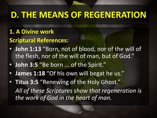 3. Breath enters the newborn babyThree steps in the spiritual birth, yet only one birth:1. Hearing and believing the Gospel