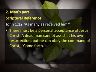 2. Water baptism in the name of Jesus