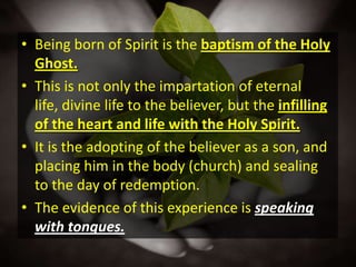 4. Born of waterScriptural References:John 3:5 “Except a man be born of water.”Mark 16:16 “He that believeth and is baptized shall be saved.”Titus 3:5 “By the washing of regeneration.”Hebrews 10:22 “Our bodies washed with pure water.”I Peter 3:21 “Even baptism doth also now save us.”