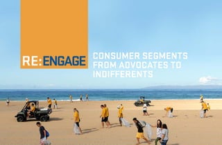Consumer Segments
engage   from Advocates to
         Indifferents
 