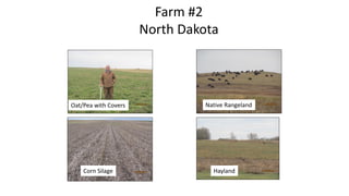 Farm #2
North Dakota
Native Rangeland
HaylandCorn Silage
Oat/Pea with Covers
 