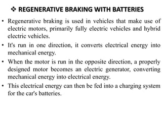 Regenerative braking system 