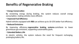 Regenerative Braking System in Electric Vehicle | PPTX