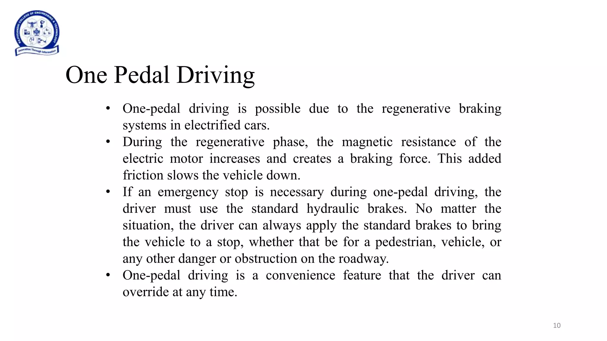 Regenerative Braking System in EVs | PPTX
