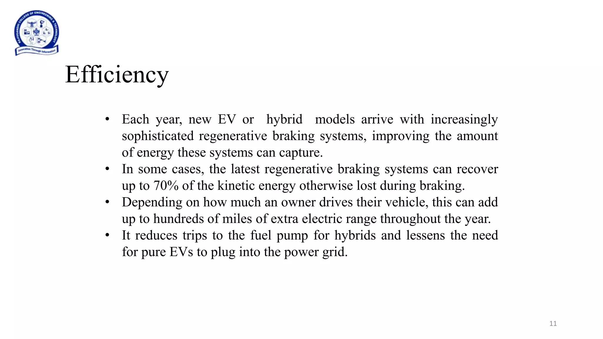 Regenerative Braking System in EVs | PPTX
